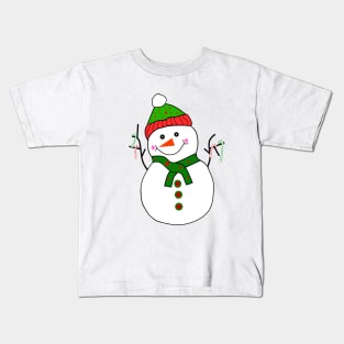 CUTE Snowman Kids T-Shirt